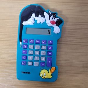 Sylvester And‎ Tweety 1995 Toshiba Warner Bros. Calculator Vintage